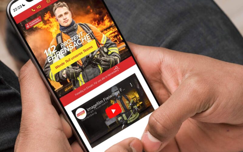 Feuerwehr Herrenberg Website Mobil